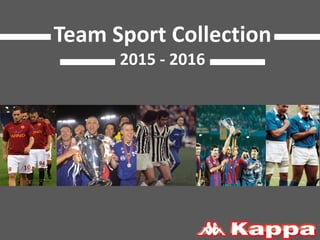 Team Sport Collection
2015 - 2016
 