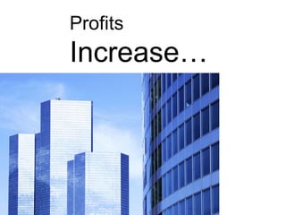 Profits
Increase…
 