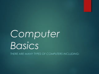 Computer Basics made by Mr Kaptan | PPT
