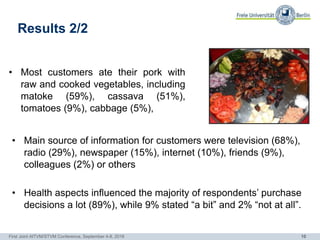 Knowledge, attitudes and practices among customers at pork butcheries in Kampala, Uganda