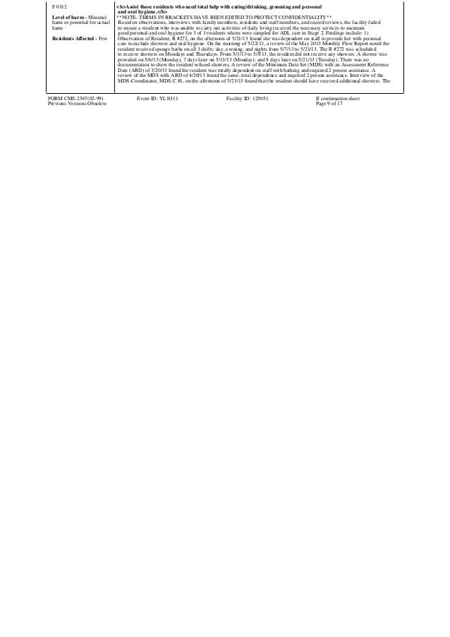 nursing home inspection form home inspection form
