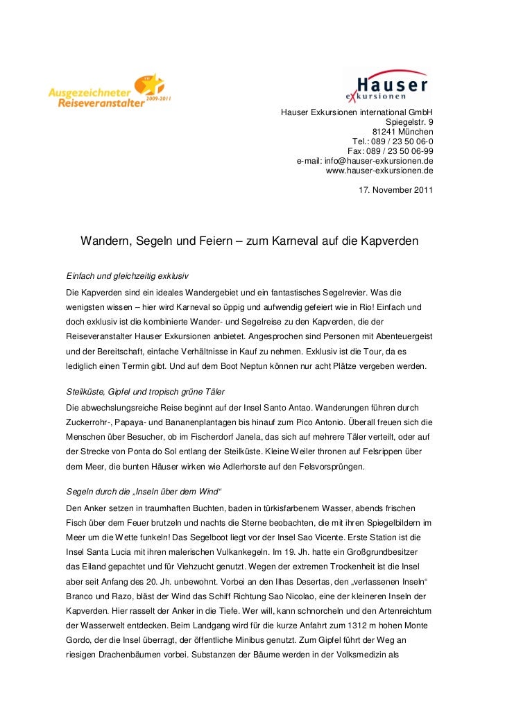 Kapverden Wandern Segeln Feiern Pdf