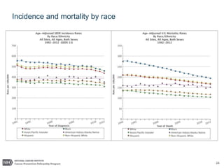 24
Incidence and mortality by race
 