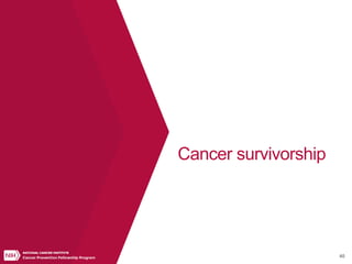 40
Cancer survivorship
 