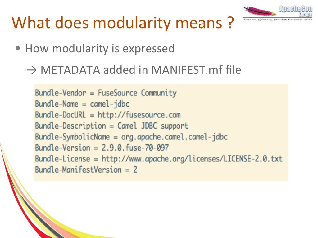 What does modularity means