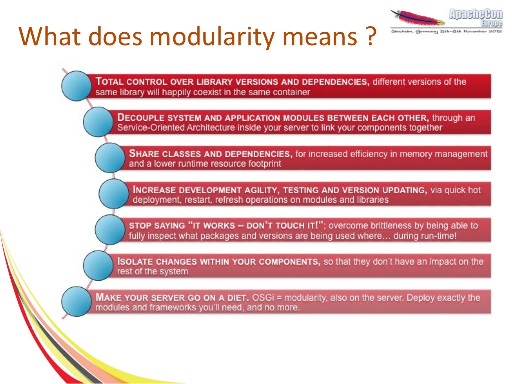 What does modularity means