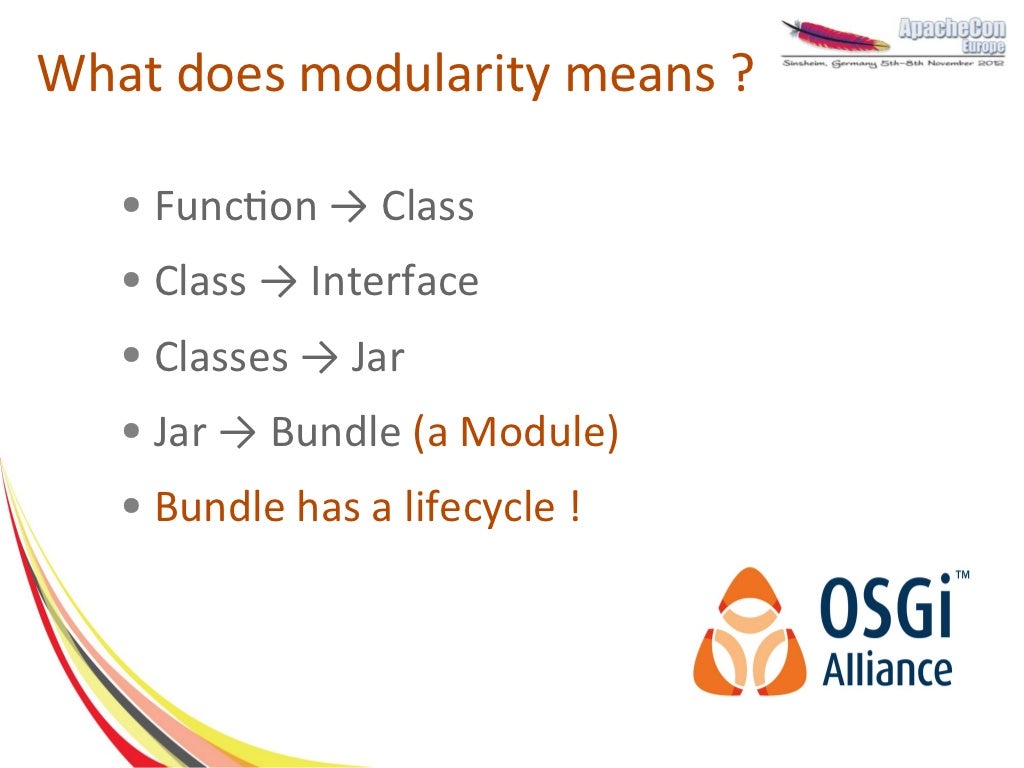 What does modularity means