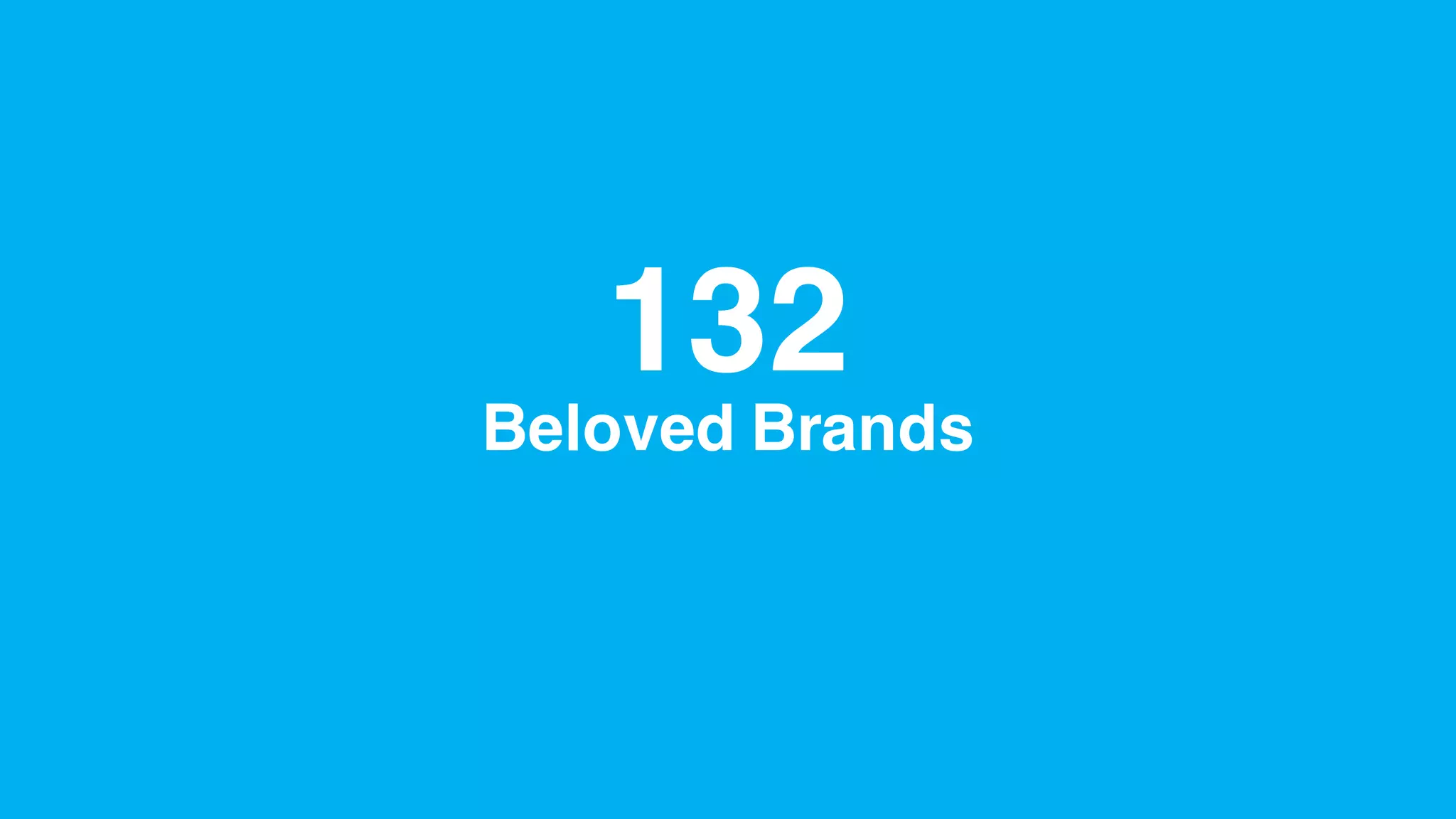 132
Beloved Brands
 