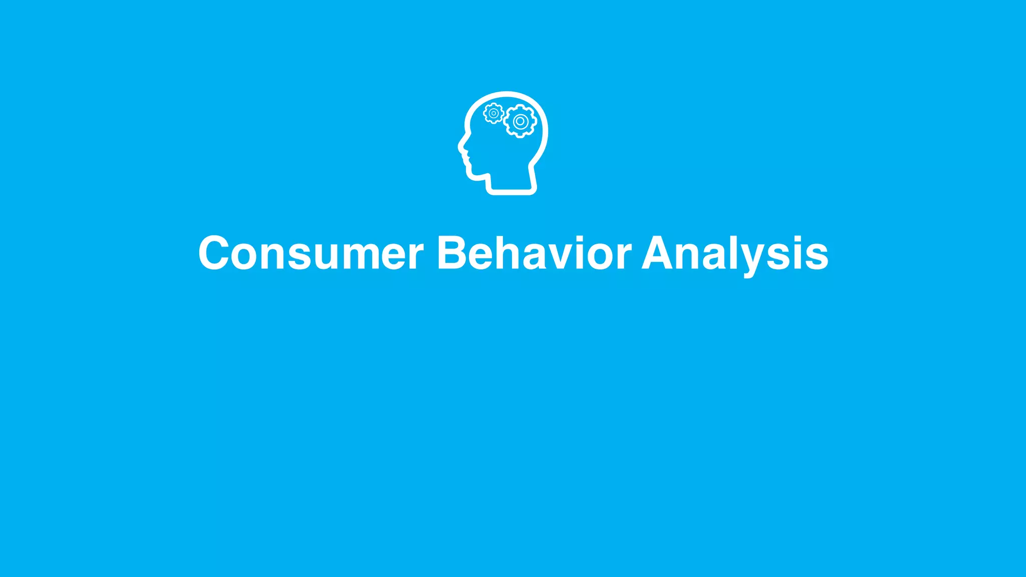 Consumer Behavior Analysis
 
