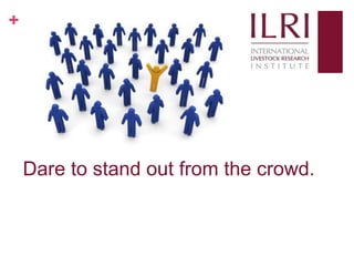 Social media, research and development: 10 weeks as a KMIS intern at ILRI