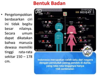 KARAKTERISTIK ANATOMI PADA BERBAGAI RAS DI INDONESIA.pptx