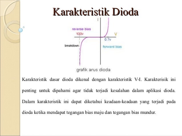  Karakteristik Dioda 