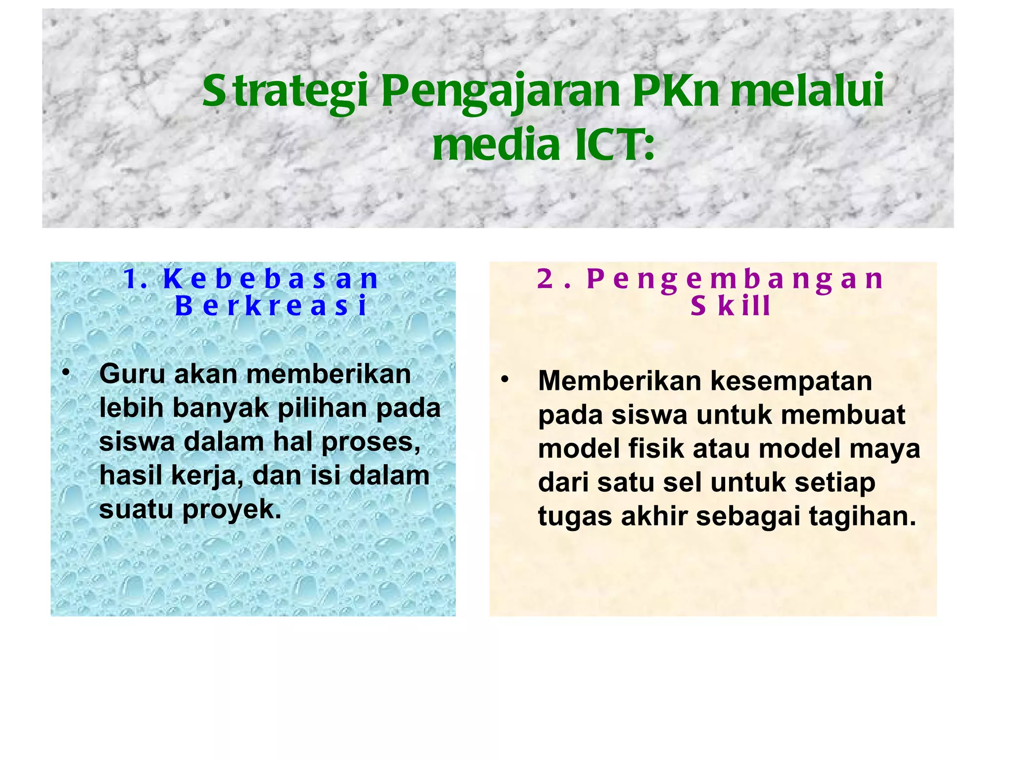 Karakteristik Pembelajaran ICT PKn | PPT