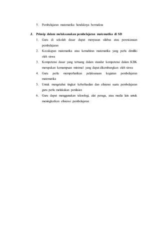 Risa Zakiatul H Karakteristik Siswa Sd Dan Matematika
