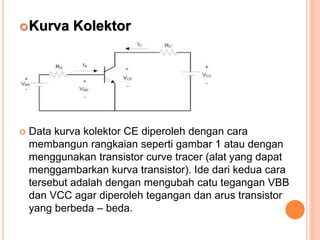 Karakteristik transistor | PPTX