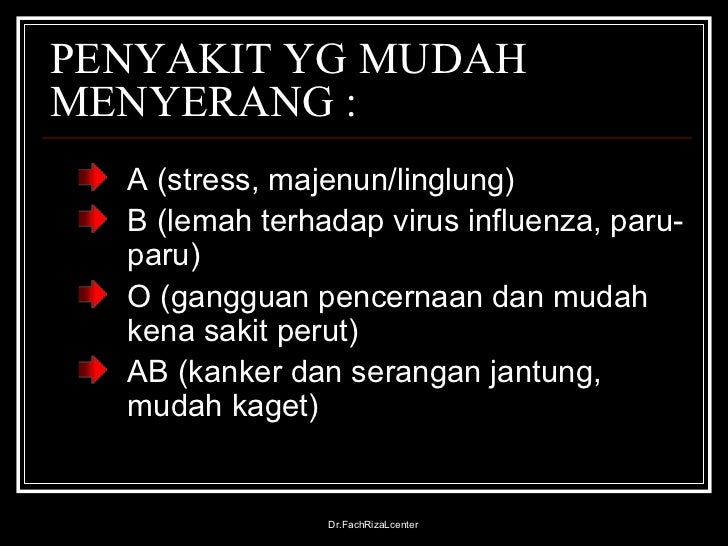 Karakter Manusia Berdasarkan Golongan Darah