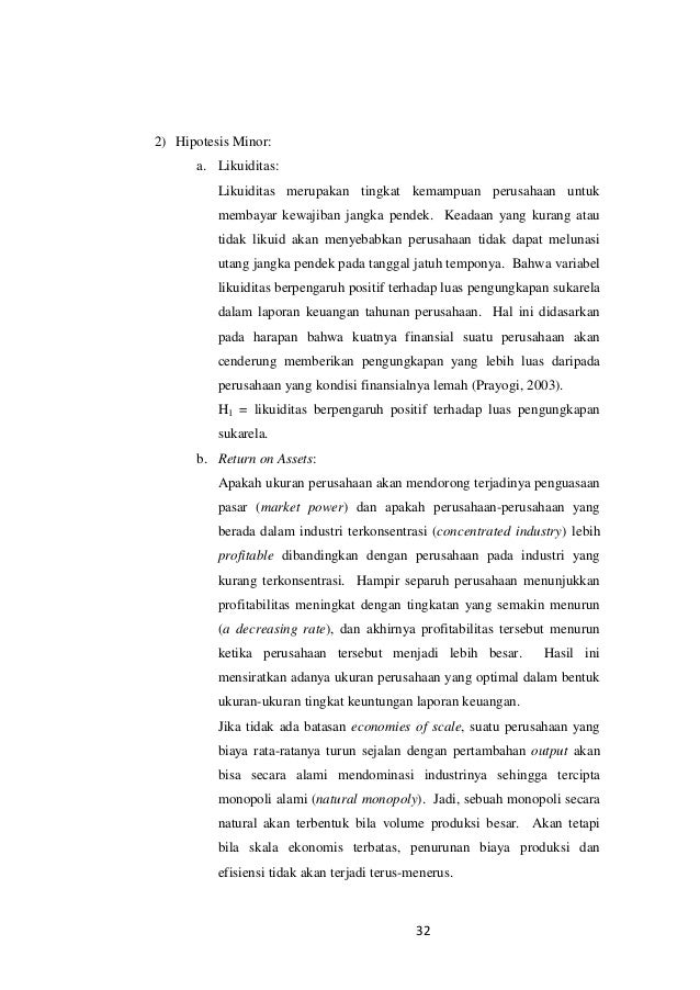 Pengaruh Karakteristik Perusahaan Terhadap Pengungkapan 