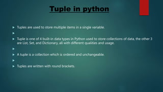 Phython presentation | PPTX