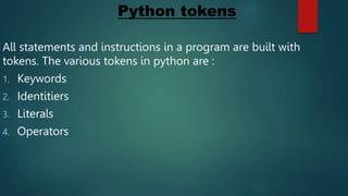 Phython presentation | PPTX