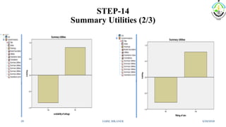 STEP-14
Summary Utilities (2/3)
3/20/2018IABM, BIKANER29
 