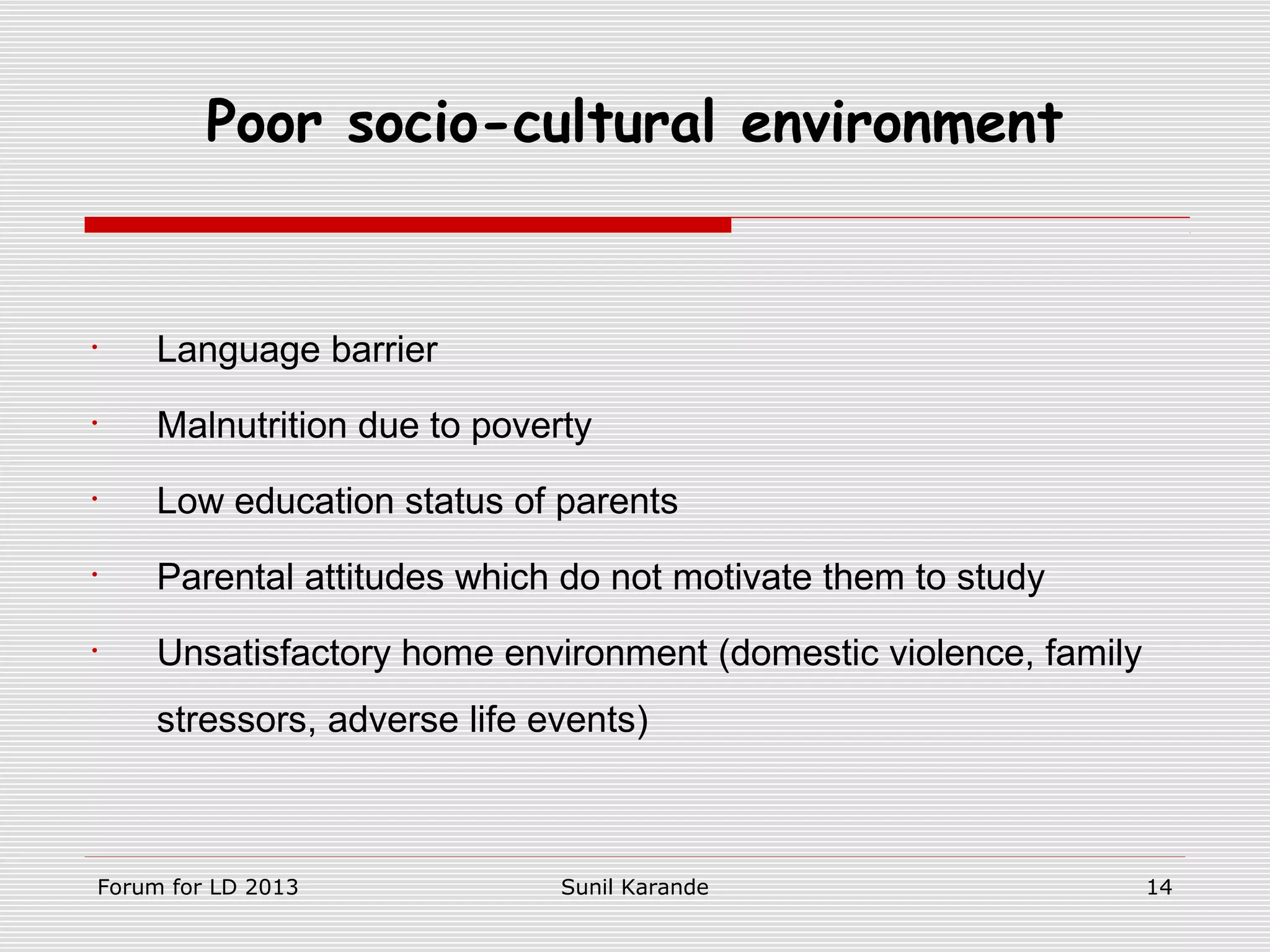 Poor school performance | PPT