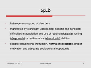 Spld Poor school performance | PPT