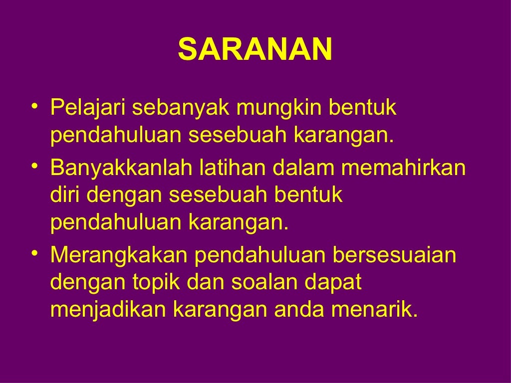 Karangan 05 Penulisan Perenggan Pendahuluan