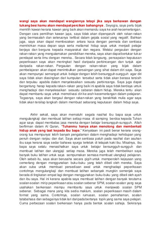 Karangan Memperoleh Keputusan Cemerlang Dalam Peperiksaan