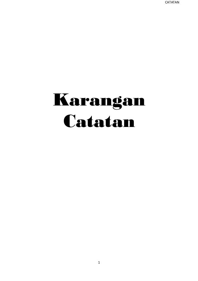 Karangan Catatan