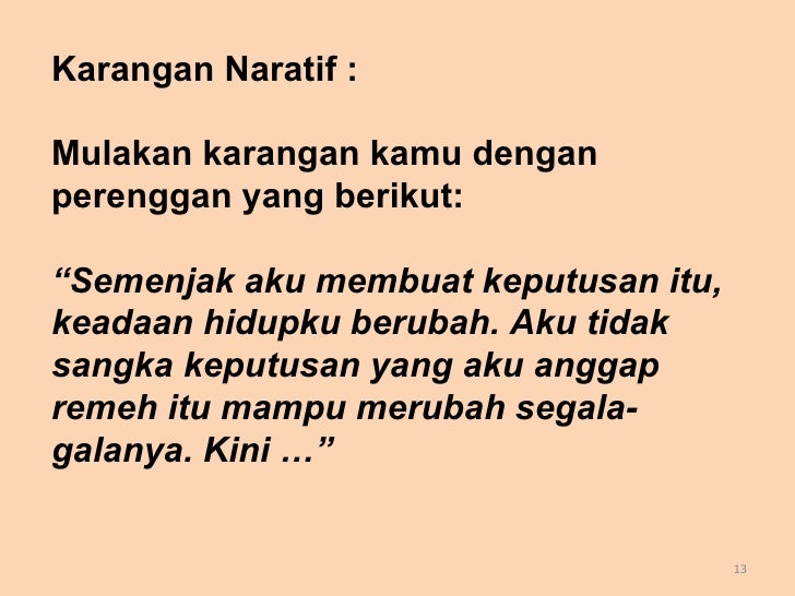 Karangan Naratif