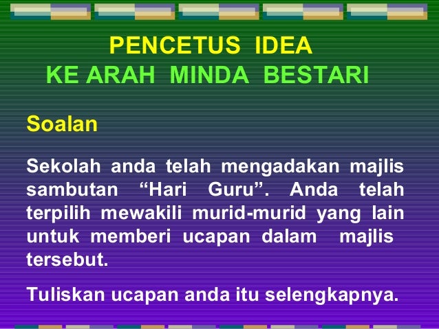 Karangan ucapan 1