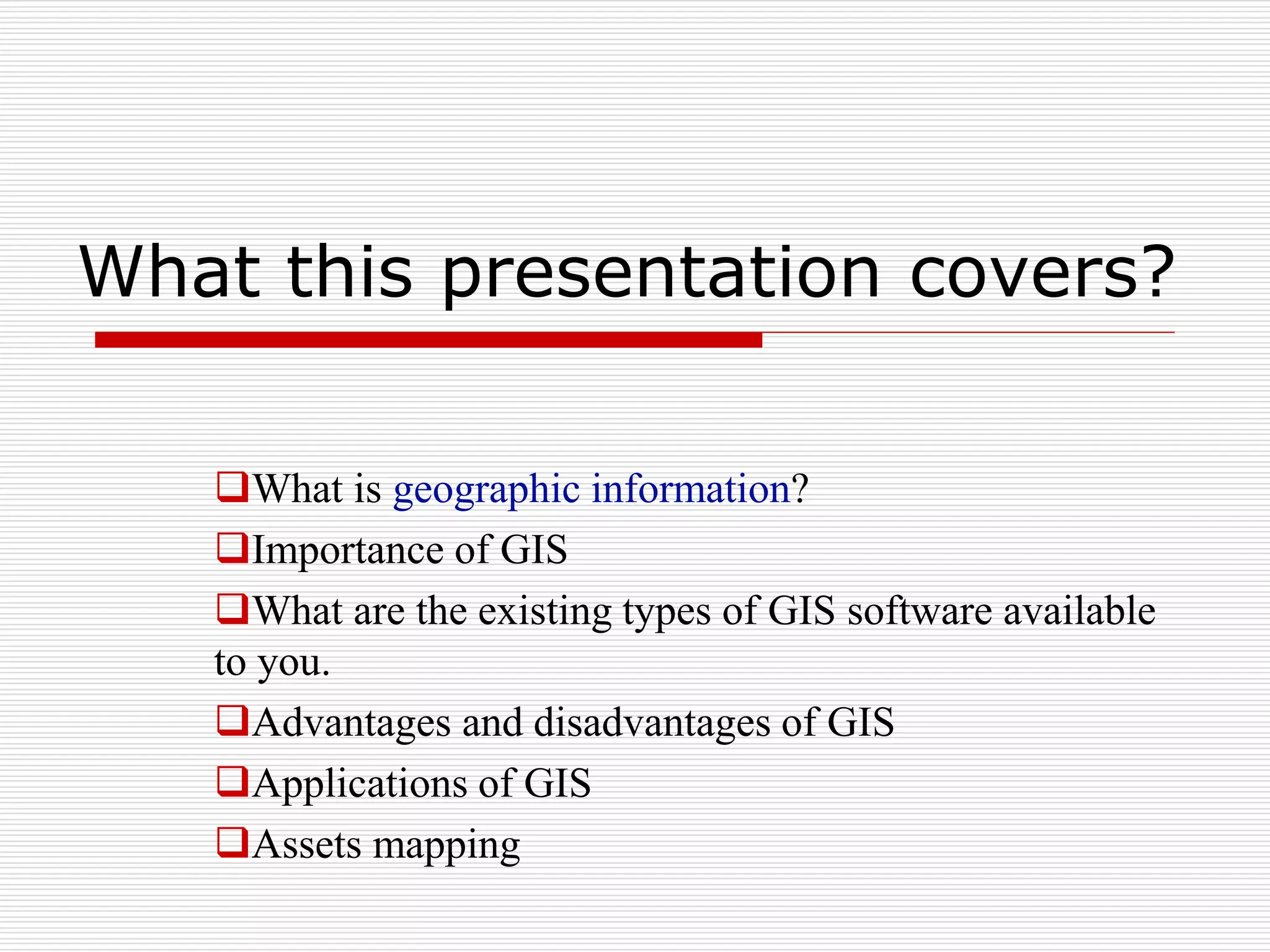 GIS PPT | PPTX