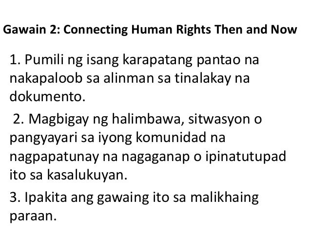 30 Halimbawa Ng Karapatang Pantao The Universal Declaration Of Mobile