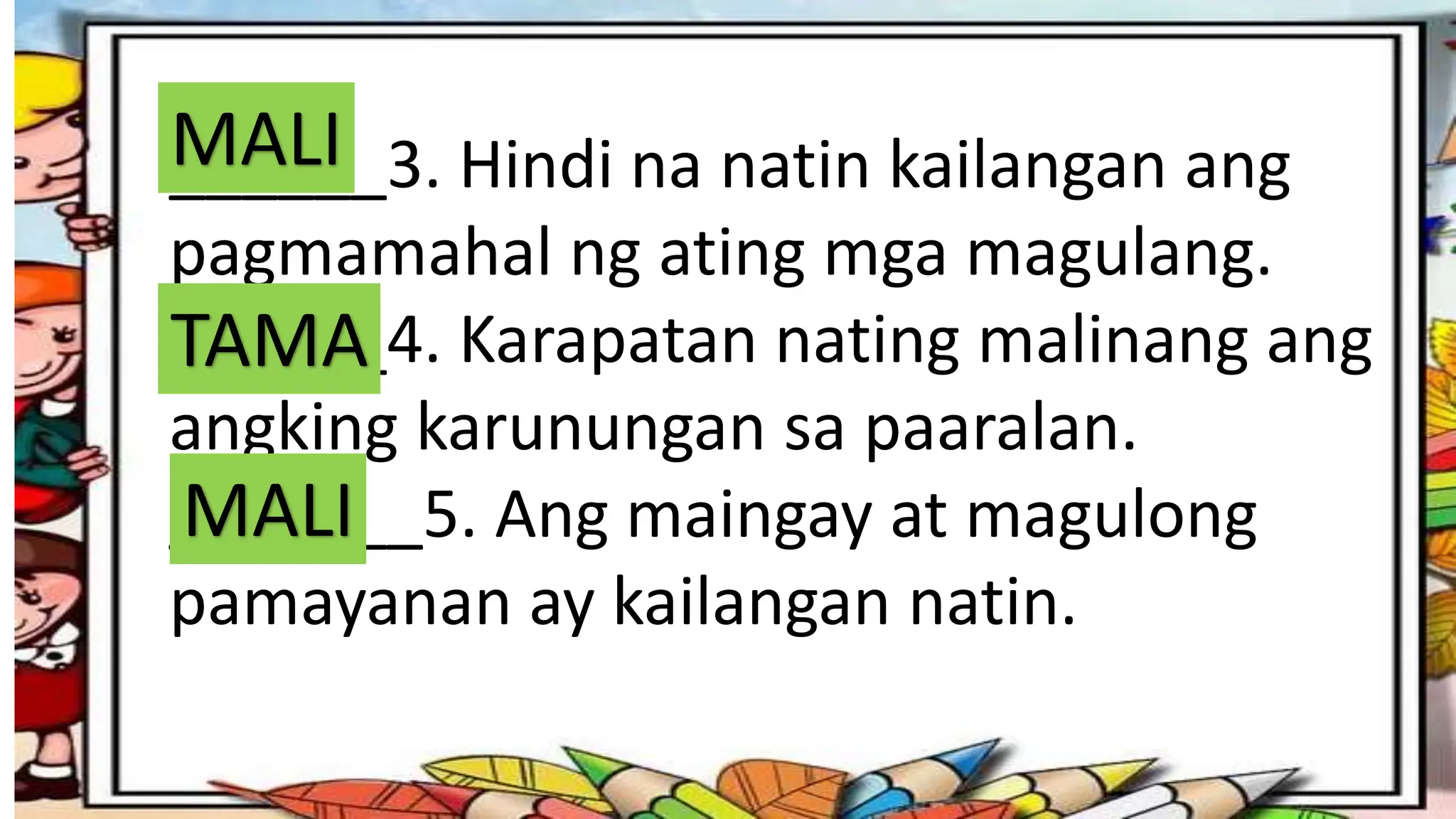 Araling Panlipunan: karapatan ng bata COT 2.pptx