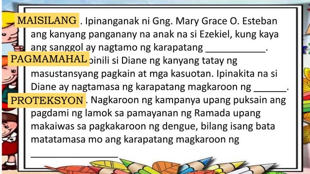 Araling Panlipunan: karapatan ng bata COT 2.pptx