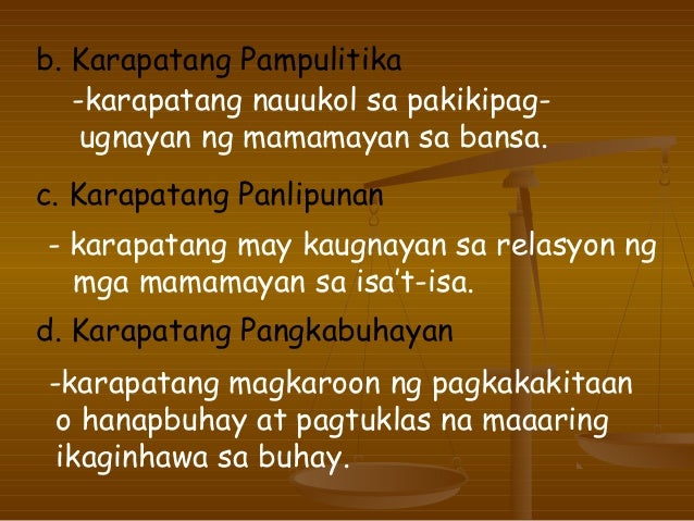 Karapatan ng mamamayan