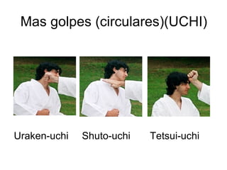 Mas golpes (circulares)(UCHI) Uraken-uchi Shuto-uchi  Tetsui-uchi 