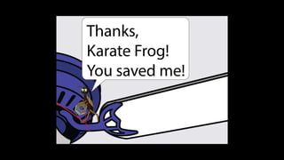 Karate frog fully illustrated