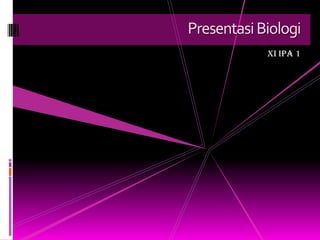 Presentasi Biologi
XI IPA 1

 