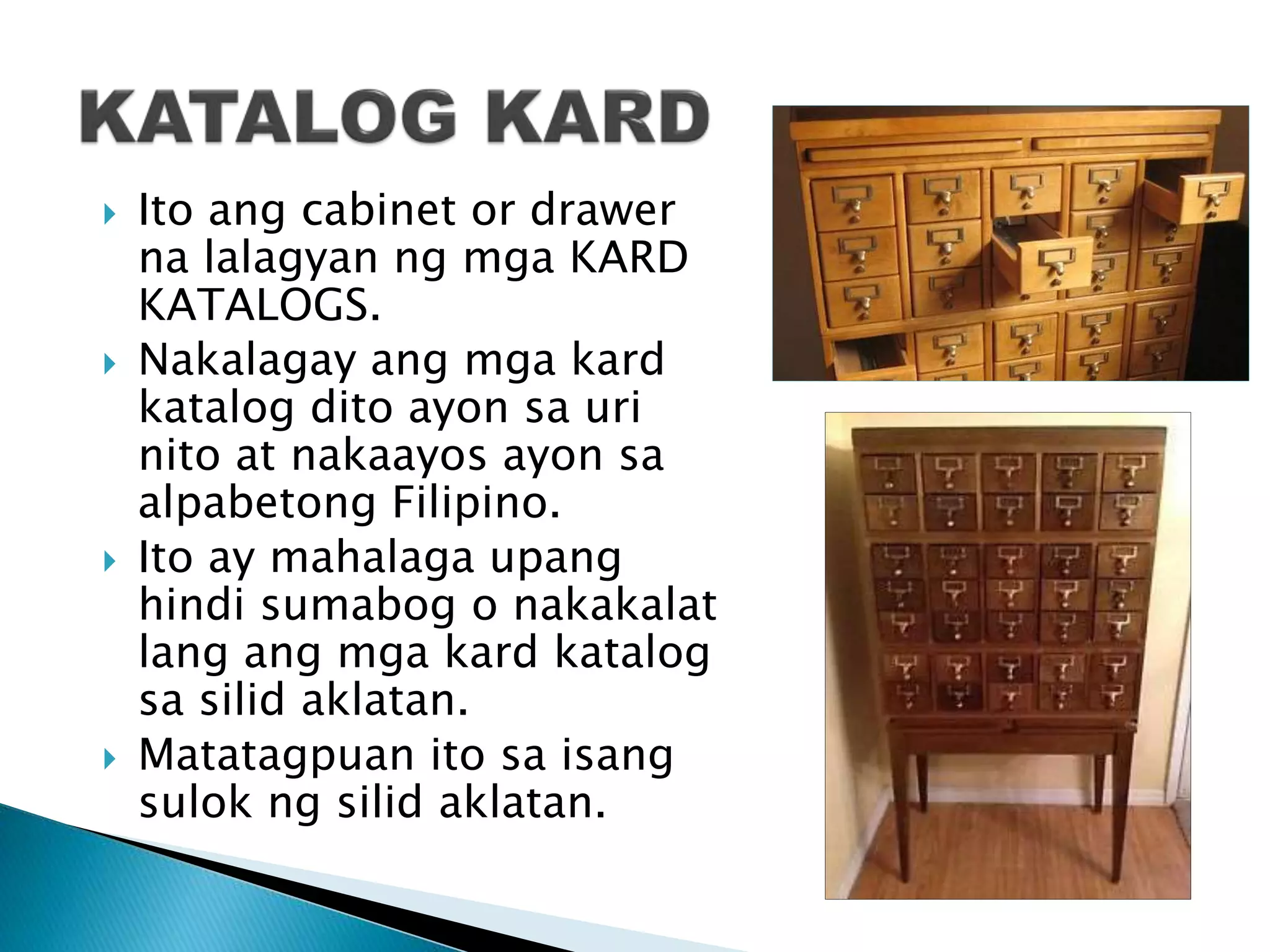 Kard Katalog at OPAC Public Access Catalogue) PPTX