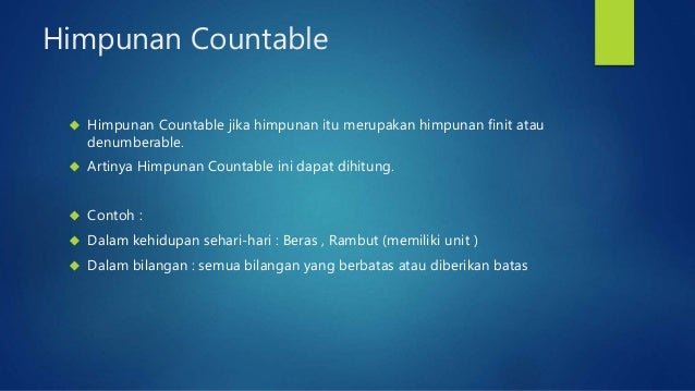 Contoh Himpunan Finit - Rasmi Re
