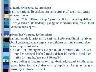 Rythmodan Class sistemKARDIOVASKULER anfismanTAMBAHAN 2021.ppt