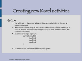 Karel the Robot Teaches Critical Thinking | PPT | Programming Languages ...