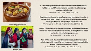 The Karelian Language in Russia and Finland: Sociolinguistic Dynamics ...