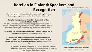 The Karelian Language in Russia and Finland: Sociolinguistic Dynamics ...