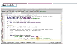 Android con Base de Datos | PPTX