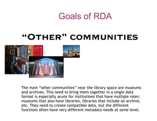 Karen Coyle Keynote - R&D: Can Resource Description become Rigorous Data?