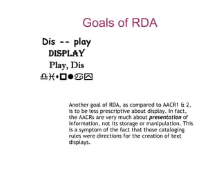 Karen Coyle Keynote - R&D: Can Resource Description become Rigorous Data?