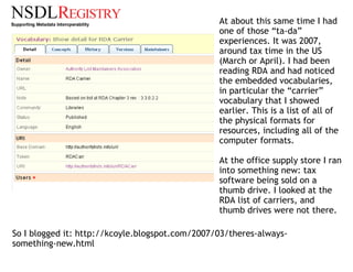 Karen Coyle Keynote - R&D: Can Resource Description become Rigorous Data?
