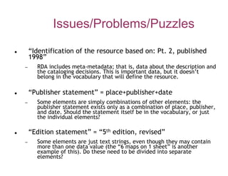 Karen Coyle Keynote - R&D: Can Resource Description become Rigorous Data?